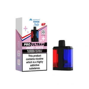 Hayati Pro Ultra Plus 25K Blueberry Cotton K & Raspberry Cotton K Refill Pods