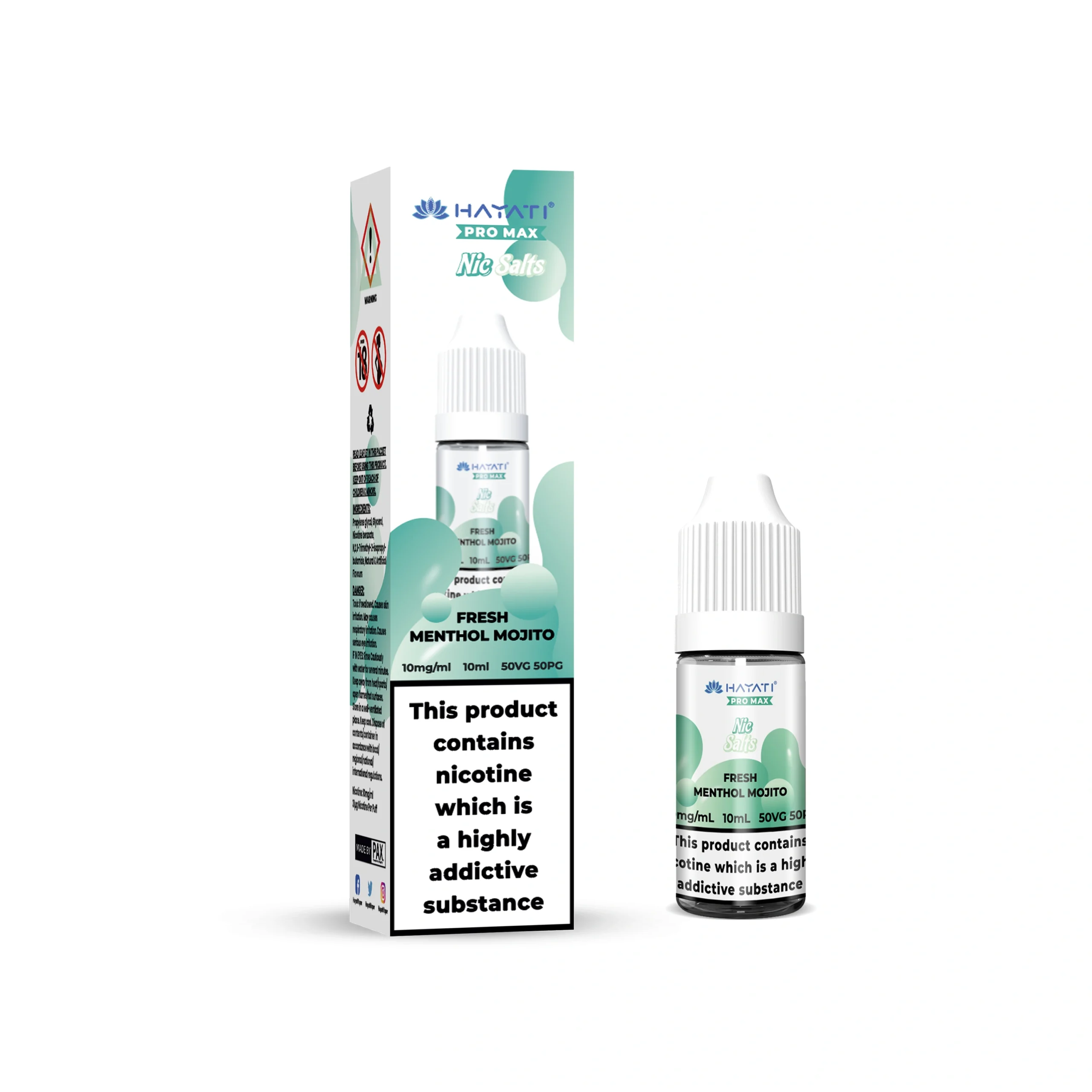 Hayati Pro Max Fresh Menthol Mojito Nic Salt E-Liquid