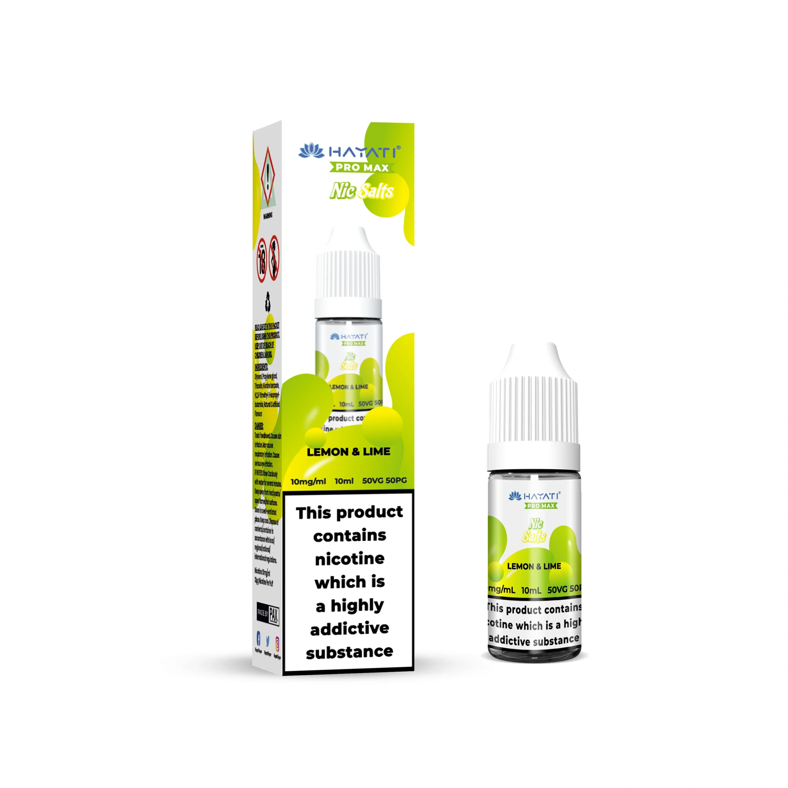 Hayati Pro Max Lemon & Lime Nic Salt E-Liquid