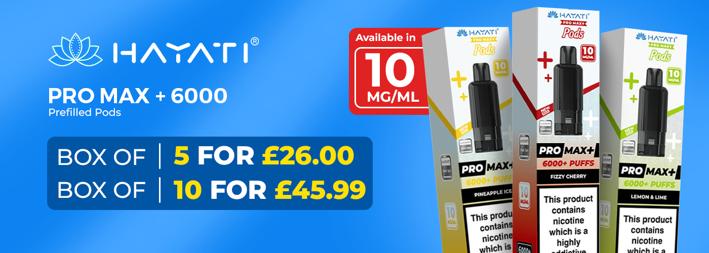 Hayati pro max + 6000 pod Web banner