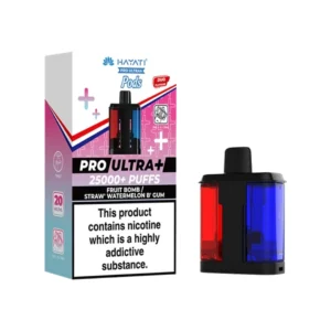 Hayati Pro Ultra Plus 25K Fruit Bomb & Straw' Watermelon B'Gum Refill Pods