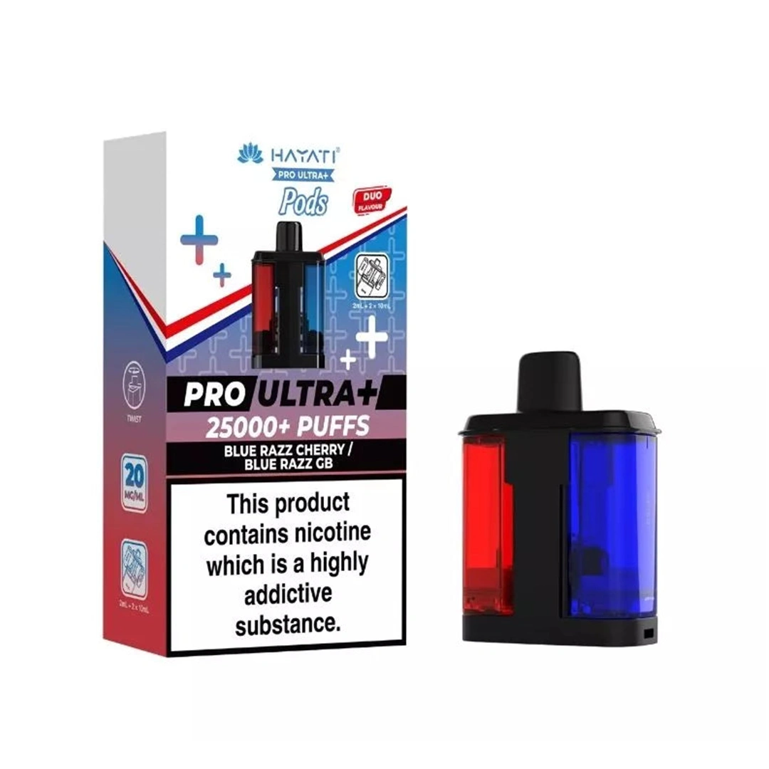 Hayati Pro Ultra Plus Blue Razz Cherry & Blue Razz GB 25000 Refill Pods